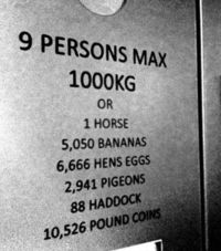 Ascenseur limité à 1000kg