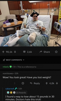 Cet homme a perdu 7 kilos en 30 minutes