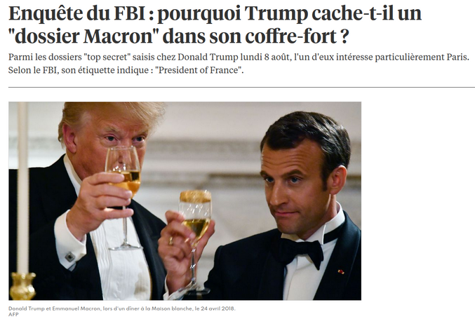 Dodo pris la main dans coffre.

Mais que contient donc le dossier "President of France" ??

Et que faisait-il chez Orange Man ?

Les paris sont ouvert !!!