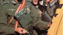 Volontaires espagnols de la division Azul sous l'uniforme allemand pour le front russe