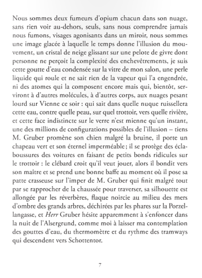 La petite première phrase du livre "Boussole", de Mathias Enard.
