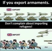 Tu exportes des armes, attends-toi à importer des réfugiés