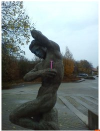 Statue prise sur le vif