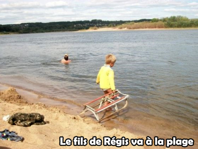 ...à la plage.