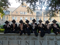 Des étudiantes