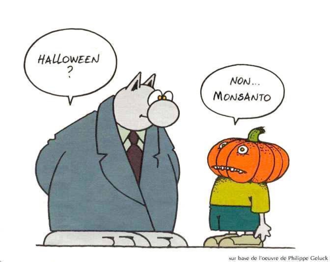 Halloween vue par Philippe Geluck.