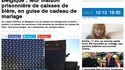 Lâcher de caisses pour un mariage
