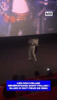 Ambiance pendant le film sur Michael Jackson 
