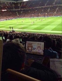 Quand un geek va voir un match