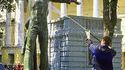 Lavage de statue