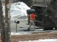Éboueur en colère