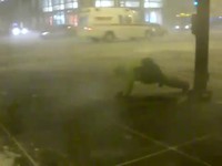 Tempête de neige à Chicago