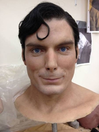 Masque hyperréaliste de Christopher Reeve