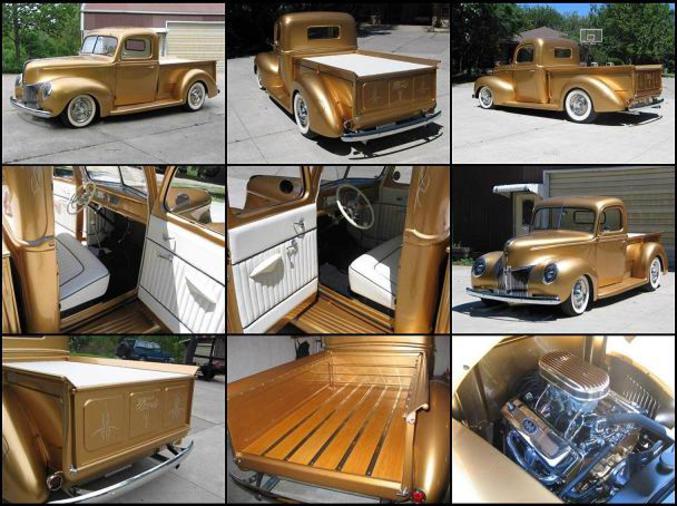 Une voiture intégralement faite en or.