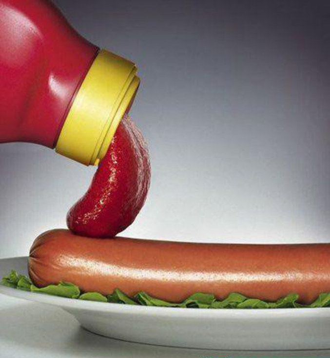 Une publicité pour du Ketchup.