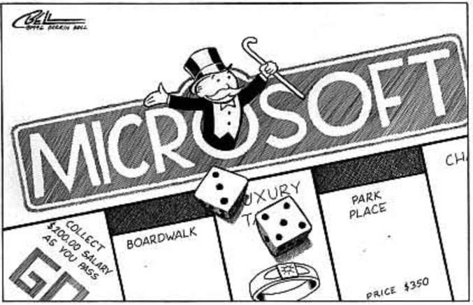 Une version de Monopoly trés microsoft.