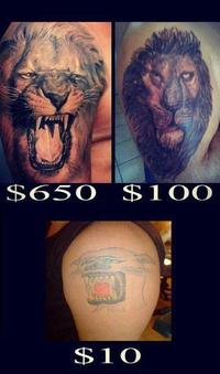 Tatouages de lions