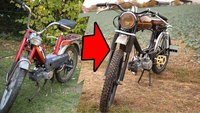 Transformation d'une mobylette en café-racer