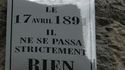 Plaque commémorative