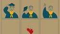 Jeune diplômé à la fête