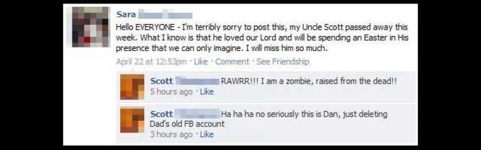 Facebook, ça poutre à mort du zombie !