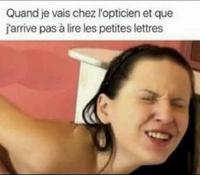 Chez l’opticien 
