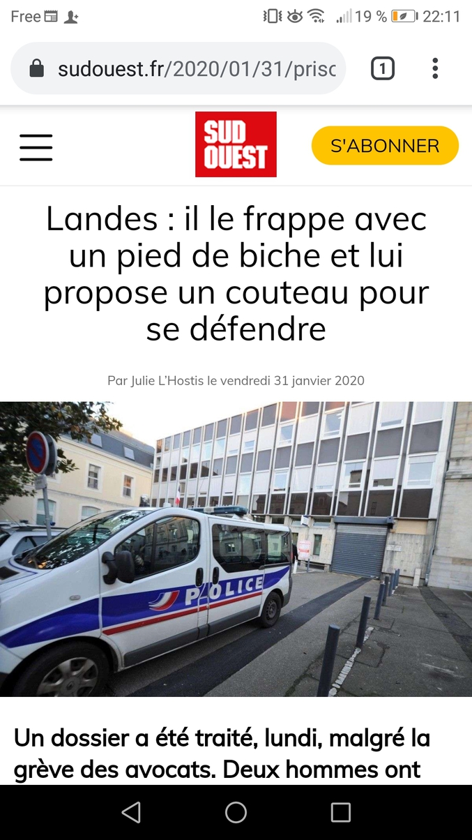 L'agresseur sympa. 