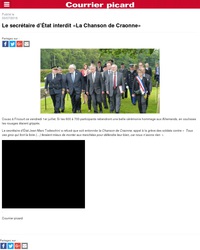 Le secrétaire d'état interdit la chanson de Craonne