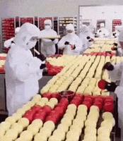 peignons les pommes en rouge, du plus éclatant des rouges