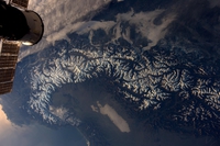 Les Alpes vues depuis l'ISS
