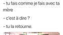 Question à la con