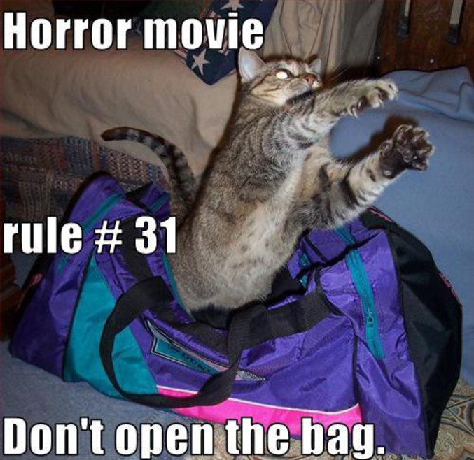 N'ouvrez pas le sac.