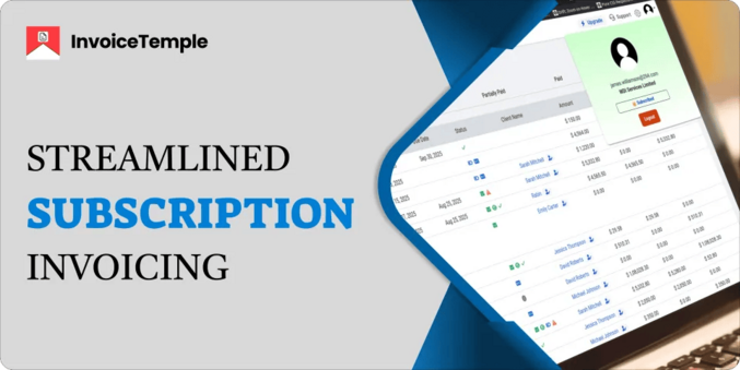 Subscription invoicing is a method of charging the clients at regular time periods for an ongoing service offered.

Keep Reading:-
https://www.invoicetemple.com/blog/streamline-invoicing-process-with-subscription-invoicing/

#Invoicingsoftware
#InvoicingProcess  
#BillingSoftware