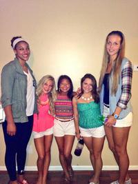 Cheerleaders et basketteuses