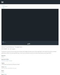 Solo de triangle intense ... avec le panache !