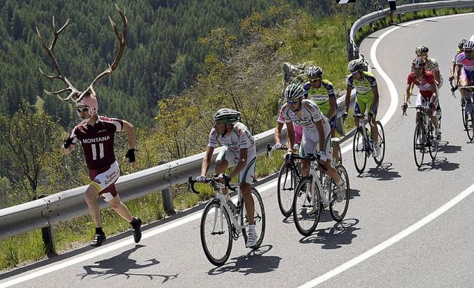 De quoi déconcentrer les coureurs.