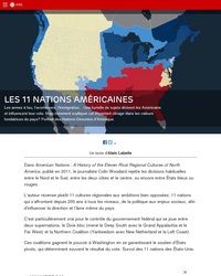 Les 11 nations d'Amérique du Nord