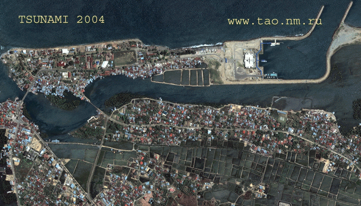 Les ravages du tsunami en 2004.