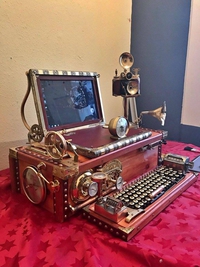Ordinateur steampunk
