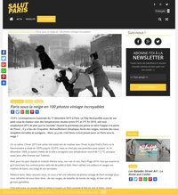 Paris sous la neige en 100 photos vintage