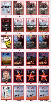 Couvertures de The Times aux USA et dans le monde