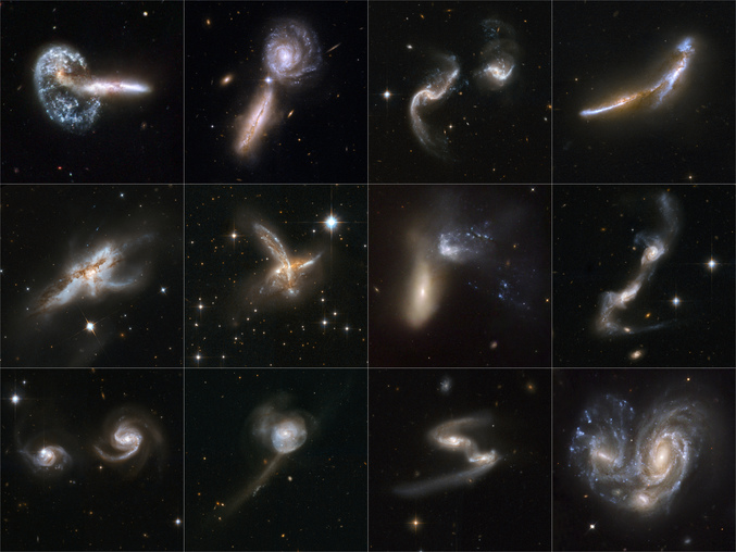 Des photos prisent par le télescope spatial Hubble.