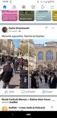 Marseille, hier 20 Mars, vers midi et demi : Marché Noailles (ou de la gare de l'Est)
