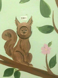 Ecureuil à haute tension