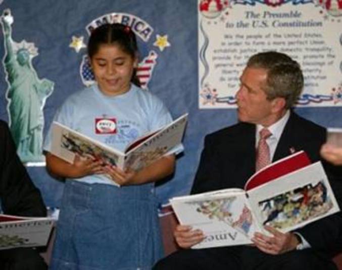 Bush et la lecture.