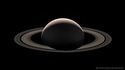 Saturne vue du côté sombre