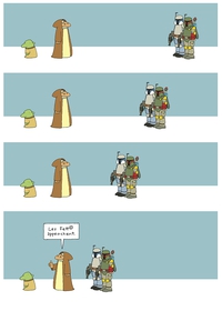 C'est Boba et Jango qui marchent...