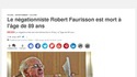 Robert Faurisson est mort à l’âge de 89.