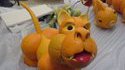 Chien en oranges
