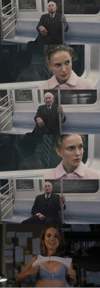 Natalie dans le métro
